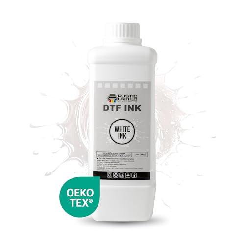 Premium Pack of 3 DTF White Ink 1000ml Heat Transfer Printing Direct to Film Refill for All DTF Printers Epson ET-8550, L1800, L800, R2400, P400, P800, XP15000, R1390, I3200 - color: White, size: 3 Bottles