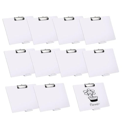 10 Pcs Back to School Writing Slant Boards with Stand, Adjustable Desktop Whiteboard, Dry Erase Clipboard, Reusable Handwriting Practice for Reading, Writing, Drawing and Studying