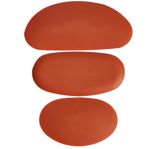 Pottery Ribs Set of 3, Soft Silicone Clay Tools Kit for Sculpting, Shaping, Trimming, and Throwing