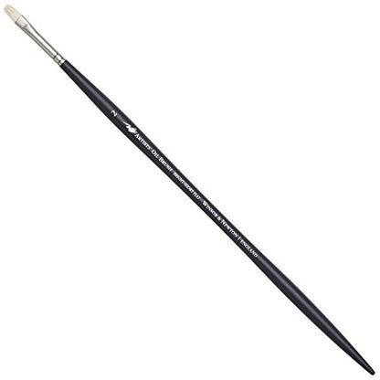 Winsor & Newton Artists' Oil Hog Paint Brush, Long Handle Size 2, Bright - size: #2, style: Bright