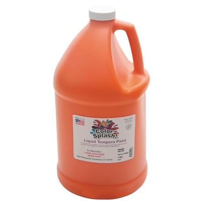 S&S Worldwide Orange Color Splash Tempera Paint Gallon