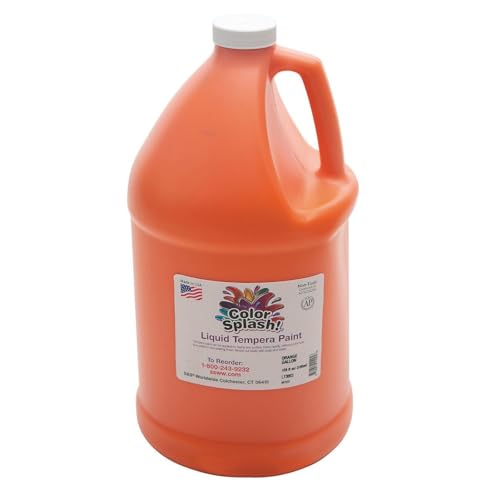 S&S Worldwide Orange Color Splash Tempera Paint Gallon
