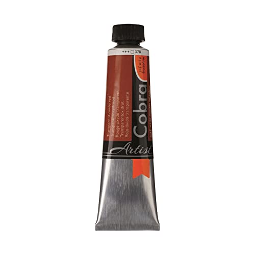 Cobra Artist Water Mixable Oil Colour - Transparent Oxide Red 40ml Tube
