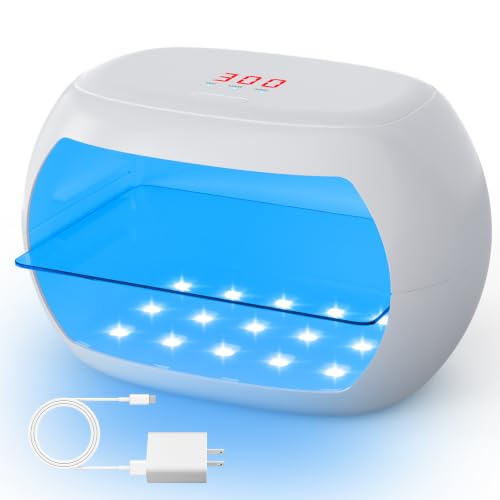 UV Light for Resin,360° Ring Dual-Layer & Adjustable Time Setting (1/3/5min) UV Resin Light,30 LED High-Powered UV Lamp for Resin Curing,Fast Curing Lamp for Resin Molds,DIY Crafts Decor (Pearl) - color: Pearl