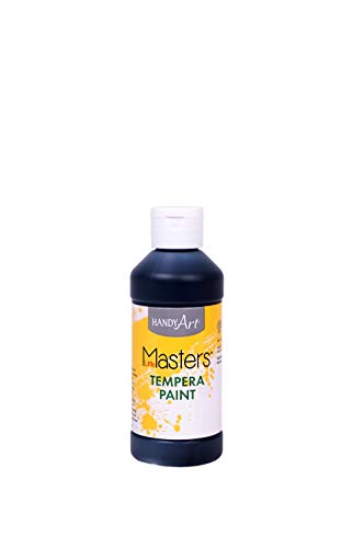 Handy Art Little Masters Tempera Paint 8 ounce, Black - color: Black, size: 8 Fl Oz (Pack of 1)