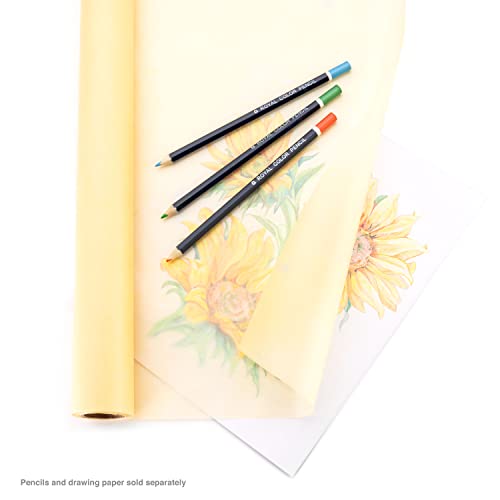 Bee Paper Canary Sketch and Trace Roll, 24-Inch by 20-Yards - color: Canary, size: 24-inch x 20-yard Roll