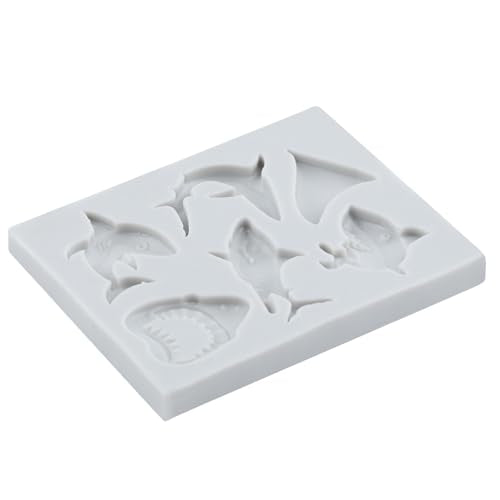 Ocean Animal Polymer Clay Molds Shark Silicone Mold for DIY Crafts Epoxy Resin Casting Air Dry Polymer Clay Plaster Jewelry Making - color: Style D