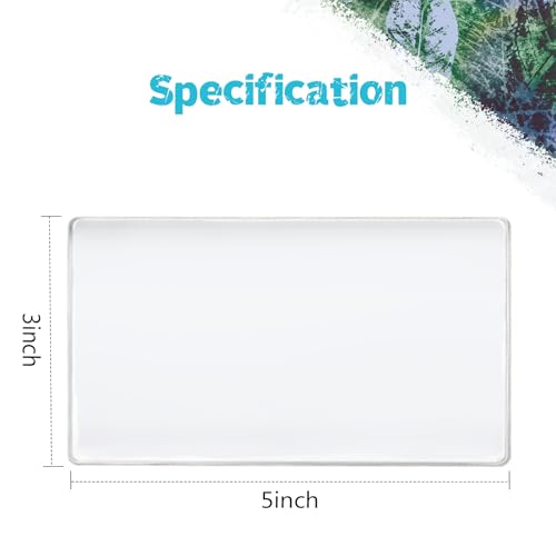 Vollence 3" X 5" Gel Printing Plate Reusable – Ideal for Monoprinting, Press Techniques, and Creative Art Projects - size: 3" x 5"