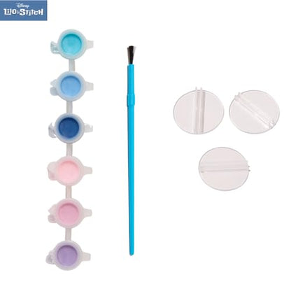 Innovative Designs Disney Lilo and Stitch Canvas Paint Set for Kids with 3 Canvases, Acrylic Paint, Paintbrush, & Stands - color: Stitch