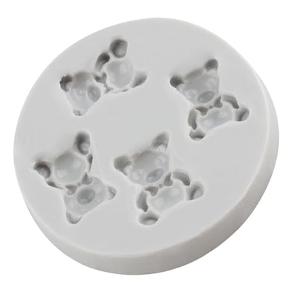 Cute Bear Polymer Clay Mold Bear Silicone Molds for DIY Crafts Epoxy Resin Casting Air Dry Polymer Clay Plaster Jewelry Making - color: Style D