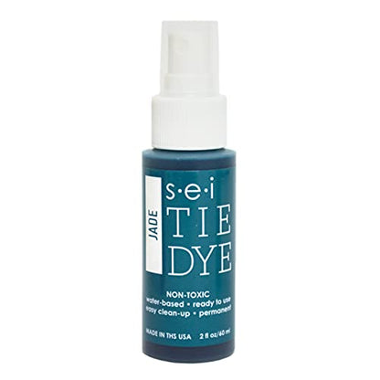 S.E.I. Jade Tie Dye Spray Bottle: 2oz. Non Toxic Fabric Dye Spray, DIY Permanent Clothing Dye, One Step, Ready to Use Tie Dye Supplies - color: Jade, size: 1 Pack