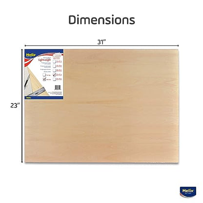 Maped - Helix Wooden Lightweight Drawing Board 23 x 31 Inch - Sketching Outdoors - Precision Metal Edge - Ensures Stability and Accuracy - Durable Basswood, Portable Design - size: 23” x 31”, style: Metal Edge