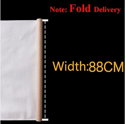 Linen Blend Canvas Roll Primed Blank 1m for Oil Painting 28-88cm Width(Width 88cm) - color: Width 88cm