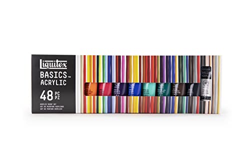 Liquitex BASICS Acrylic Paint Set, 48 x 22ml (0.74-oz) Tube Set - style: 48 x 22ml (0.74-oz)