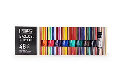 Liquitex BASICS Acrylic Paint Set, 48 x 22ml (0.74-oz) Tube Set - style: 48 x 22ml (0.74-oz)