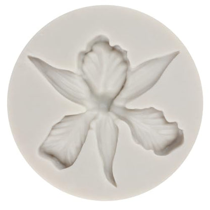 Orchid Flower Silicone Molds Orchid Polymer Clay Mold for DIY Crafts Epoxy Resin Casting Air Dry Polymer Clay Plaster Jewelry Making - color: Style P