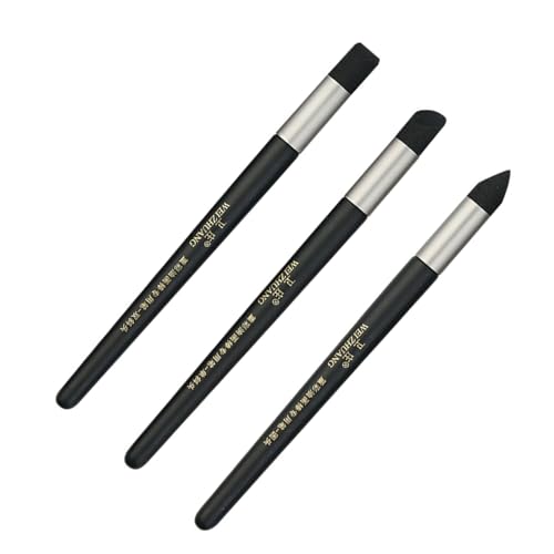 Color Shaper Paints Mixing Tool Paint Shaper Color Painting Blending Tool for Smearing Blending Highlighting Pastel Tools Soft Pastel Silicone Tools Oil Soft - color: Black 3 Pack Set