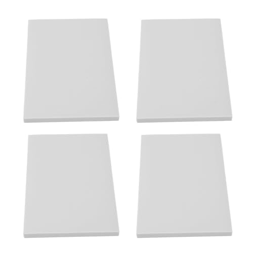 Aramox 10PCS Rubber Carving Block Stamp Engraving Block Premium Soft Rubber DIY Printmaking Stamp Making for Beginners and Professionals with Water Soluble and Oil Based Ink for (White) - color: White
