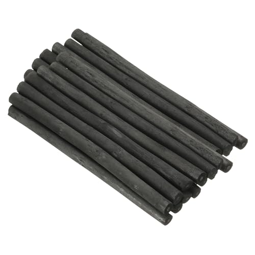 PATIKIL 7-8mm Willow Charcoal Sticks, 25 Pack Vine Sketch Drawing Charcoal Pencil Art Supplies for Sketching Shading Painting Artist Beginner Art Sketch, Black