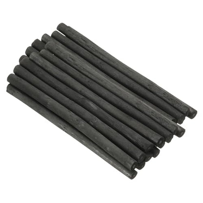 PATIKIL 7-8mm Willow Charcoal Sticks, 25 Pack Vine Sketch Drawing Charcoal Pencil Art Supplies for Sketching Shading Painting Artist Beginner Art Sketch, Black