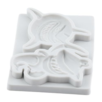 Shark Crocodile Polymer Clay Mold Shark Alligator Silicone Molds for DIY Crafts Epoxy Resin Casting Air Dry Polymer Clay Plaster Jewelry Making - color: Style F