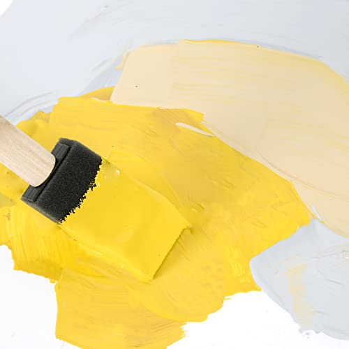 Mister Rui Foam Paint Brush, Mister Rui Poly Foam Paint Brushes 1 Inch 24 Pack, Small Paint Sponge Brushes for Painting and Cleaning - color: Foam Brush Set | Pack of 24