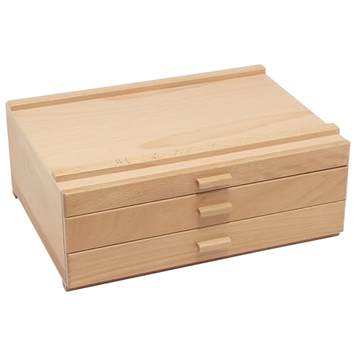 HG Art Concepts Artists Storage Chests - Premium Studio Organizer for Paint Tubes, Brushes, Pencils, Markers, & More! - 3 Drawer - size: 3 Drawer