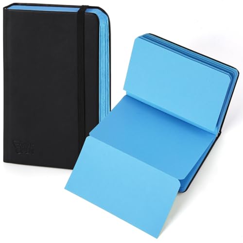 3.5x5.7inches Mixed Media Sketch Pad, 120GSM 32Sheets Folded Colored Paper Sketchbook for Drawing, Protable Hardcover Art Sketchbook for Painting, Writing, Journal.Blue - color: Folded Booklet-Blue