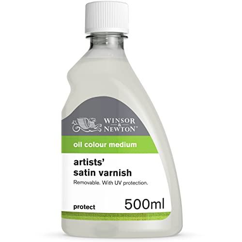 Winsor & Newton Professional Artists' Satin Varnish, 500ml (16.9-oz) Bottle - color: Satin Varnish, style: 16.9-oz Bottle