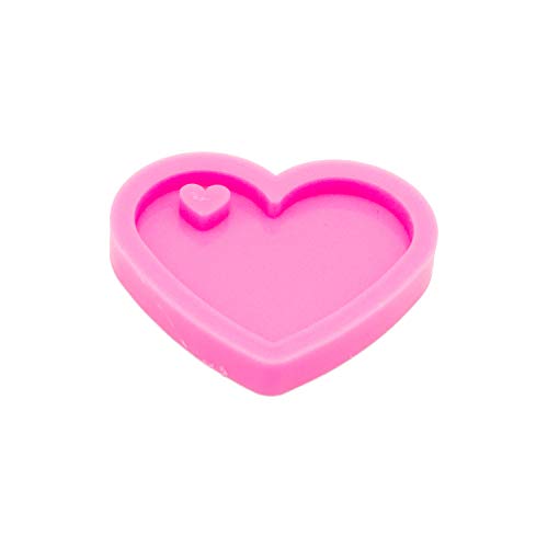 64Pcs Heart Silicone Keychains Molds Set- 4Pcs Different Heart Silicone Molds Epoxy Resin Mold, with Key Rings & Jump Rings for DIY Keychain Pendant, Necklace Jewelry Making Craft