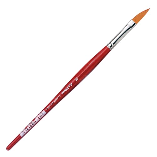 da Vinci Watercolor Series 5587 CosmoTop Spin Paint Brush, Slant Liner Synthetic with Red Handle, Size 10 (5587-10) - size: Size 10, style: Slant Liner
