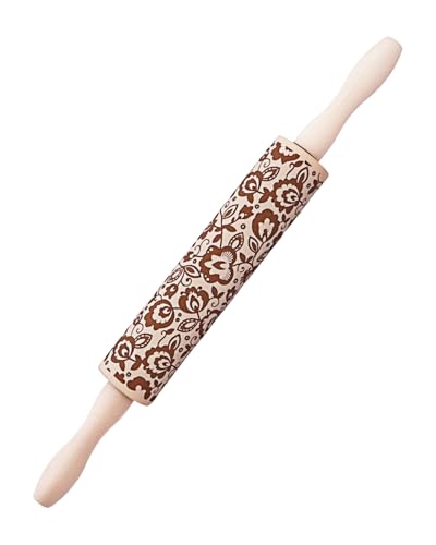 eZAKKA Clay Modeling Pattern Rollers Kit, Wooden Polymer Clay Texture Roller for Pottery, Ceramics & DIY Handcrafts, Style 1 - size: Style 1