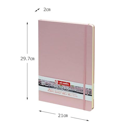Tarrence 441742 Art Creation Sketchbook, Drawing Notebook, 8.3 x 11.8 inches (21 x 30 cm), Pastel Pink, T9314-013M - color: pastel pink, size: 21×30cm
