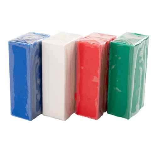 Van Aken Claytoon Modeling Clay – 1 lb (Four 4-oz Bars) – Use for Claymation, Models, and Stop Motion (Holiday) - color: Holiday
