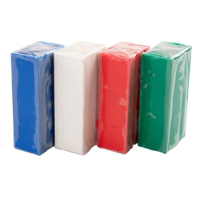 Van Aken Claytoon Modeling Clay – 1 lb (Four 4-oz Bars) – Use for Claymation, Models, and Stop Motion (Holiday) - color: Holiday