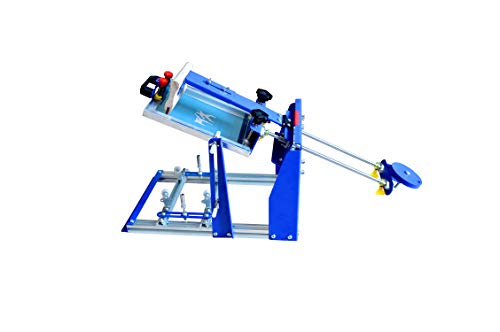 TECHTONGDA 8x10 Inches Cylindrical Screen Printing Machine for 6.7 Inches Diameter Cylinder Silk Screen Printing Press for Pen Cup Bottle