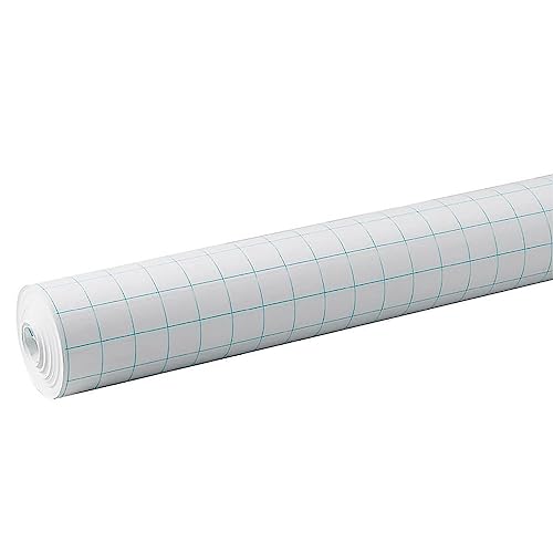 Pacon 34-inch x 200', 1-inch Quadrille Ruled, Grid Paper Roll, White (PAC0077810) - style: 1" Grid