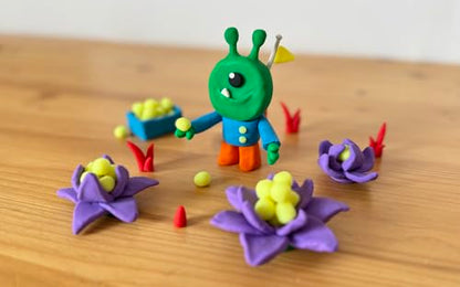 Jovi - Non Drying Modeling Clay, 8 Basic Color + 2 Glow in The Dark | Glow in the Dark - Non-Toxic - Non-Drying - For Kids Ages 3+ - Plant Based - color: Basic + Glow