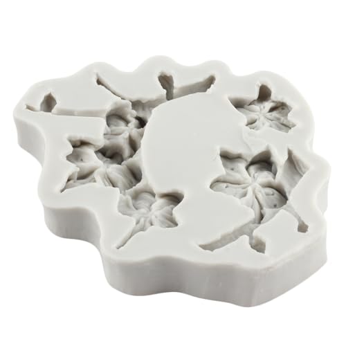 Plum Blossom Polymer Clay Molds Plum Blossom Branch Silicone Mold for DIY Crafts Epoxy Resin Casting Air Dry Polymer Clay Plaster Jewelry Making - color: Style D