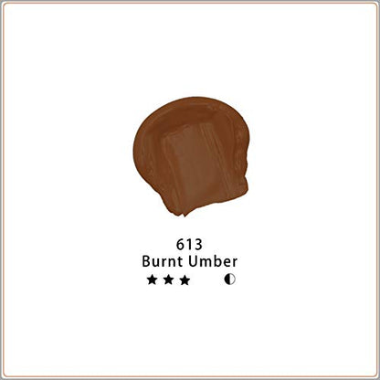 Artecho Acrylic Paint, Burnt Umber Paint (120ml / 4.05oz) Tubes, Art Craft Paints for Canvas, Rock, Stone, Wood, Fabric, Art Supplies - color: Burnt Umber, style: Art