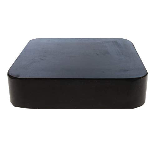 The Beadsmith Rubber Dapping Block, 4 x 4 x 1 inches, Jewelers Tool for Jewelry and Stamping