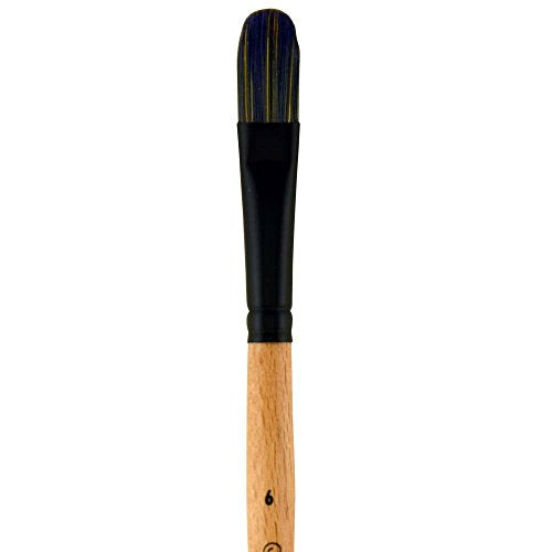 Princeton Catalyst Filbert Brush, Synthetic, Short Handle, Size 6, 1 Count - size: Size 6