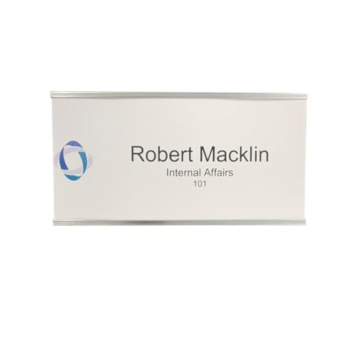 Perforated Paper Nameplate Inserts, Pack of 20 (8" x 4") - color: White, size: 8" x 4"