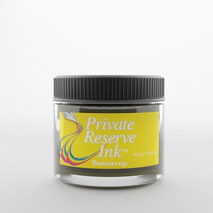 Private Reserve Premium Fountain Pen Ink, 60ml Bottle, Buttercup | Premium fountain pen ink with smooth flow, rich color, and reliable everyday writing performance. - color: Buttercup