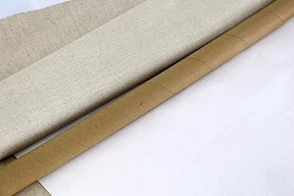 Painting Canvas Roll 48cm Wide Artist Blank Oil Painting Canvas Roll for Stretched Canvas Natural Cotton Canvas Fabric - color: 1 Meter