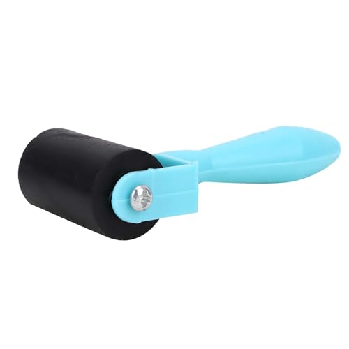 Estink 3.5cm Printmaking Brayer Rubber Roller Art Stamping Tool with Durable Rubber Roller for Block Printing Ink Painting (Green) - color: Green