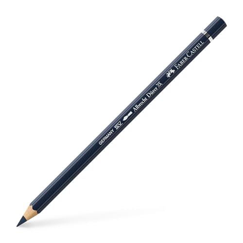 Faber-Castell Art & Graphic Albrecht Dürer Watercolour Pencil, (157), Dark Indigo, for Art, Craft, Drawing, Sketching, Home, School, University, Colouring - color: Dark Indigo