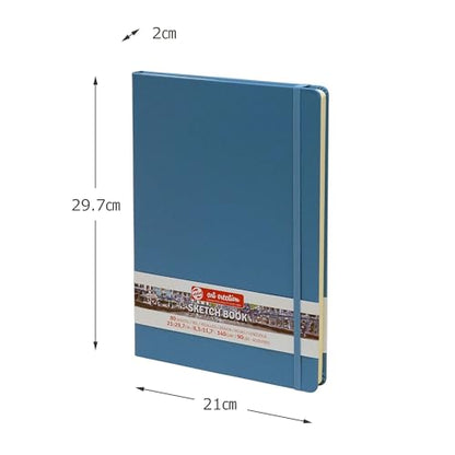 Talens Japan T9314-213M 441823 Art Creation Sketchbook, Drawing Notebook, 8.3 x 11.8 inches (21 x 30 cm), Lake Blue - color: lakeblue, size: 21×30cm