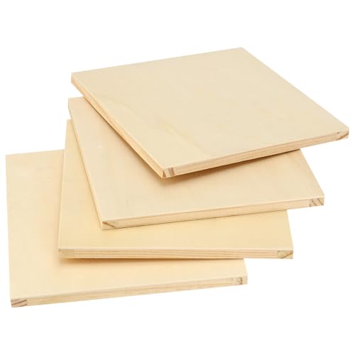 MANCHAP 20 Pack 6 x 6 Inch Square Wooden Canvas Boards, Unfinished Wood Panels, Blank Cradled Panel for Painting Crafts