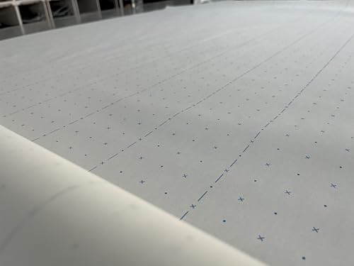 Pattern Paper for Sewing, Tracing Paper for Pattern Drafting, Marking Paper for Dressmaking, 60g Weight (Alphanumeric Dotted Paper, 45 Inch x 20 Yard)